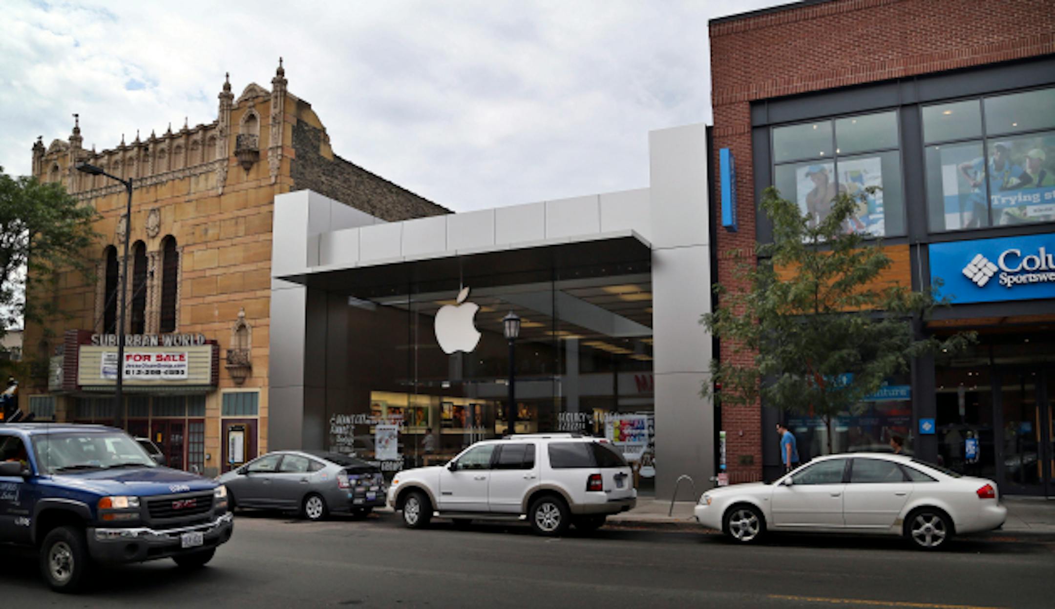 Exterior of the Uptown Apple Store Tuesday, Sept. 10, 2013, in Minneaolis, MN.](DAVID JOLES/STARTRIBUNE) djoles@startribune.com Months of rumors point towards two new iPhones this year: an iPhone 5S and iPhone 5C. If the leaks and rumors are accurate, then the iPhone 5S may feature a fingerprint sensor for device security, a 12- or 13-megapixel camera with dual-LED flash, and a gold-colored variant. The next traditional iPhone flagship device looks like it will retain a similar design to the existing iPhone 5. The big surprise at next week's event could be an entirely new iPhone 5C device. Rumored as a plastic low-cost option available in multiple colors, a number of leaks have suggested it will be branded iPhone 5C with the C presumably standing for color.