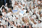 Chanhassen got plenty of participation with its whiteout strategy for Friday's Class 2A semifinal.