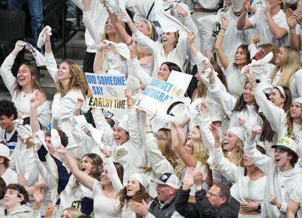 Chanhassen got plenty of participation with its whiteout strategy for Friday's Class 2A semifinal.