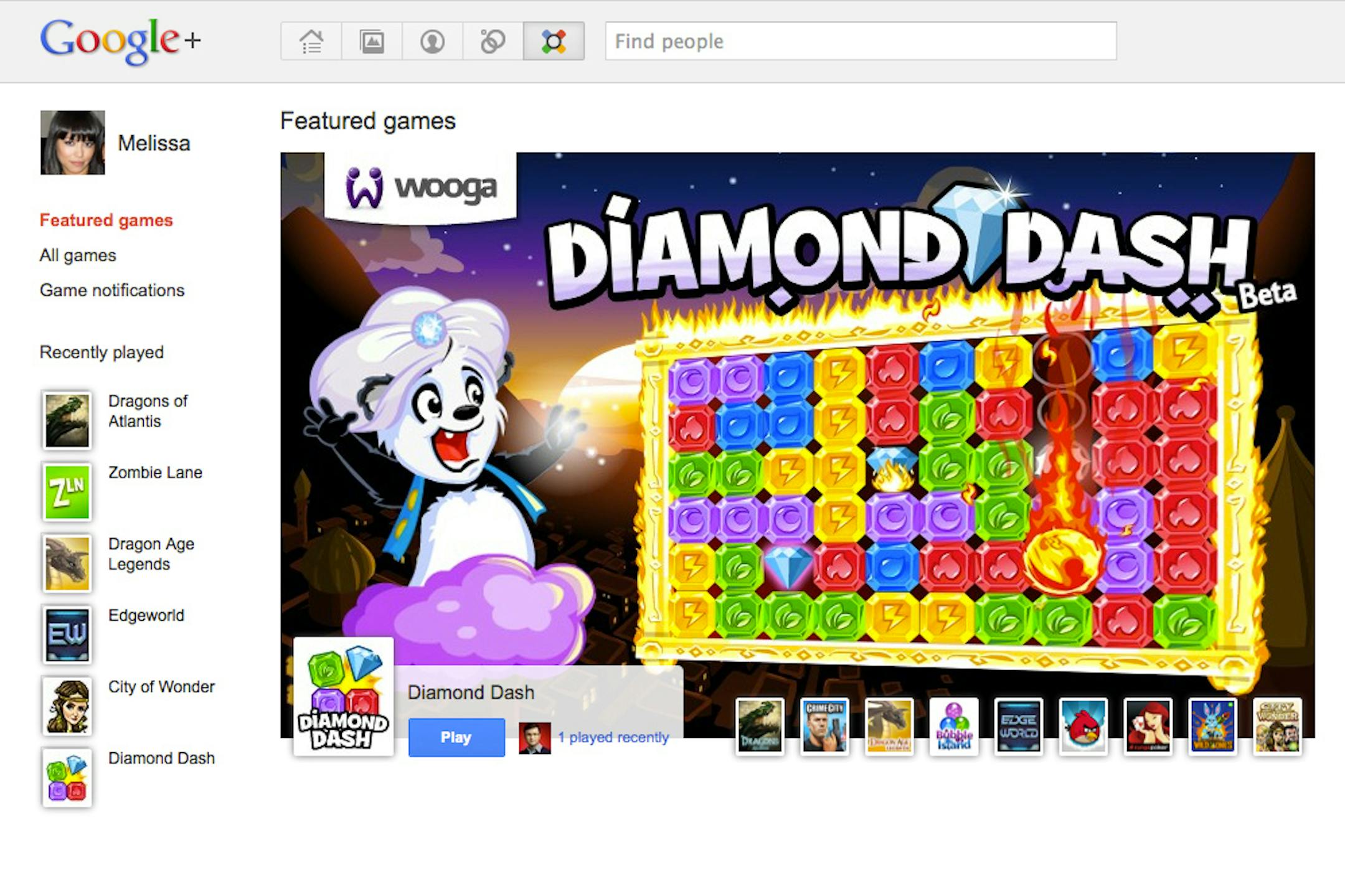 Google+ has introduced a platform for gaming.