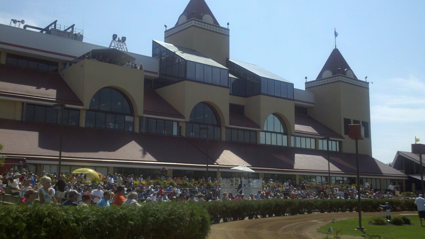 The paddock area at Canterbury Park during its Festival of Champions on Sunday, Sept. 2, 2012.