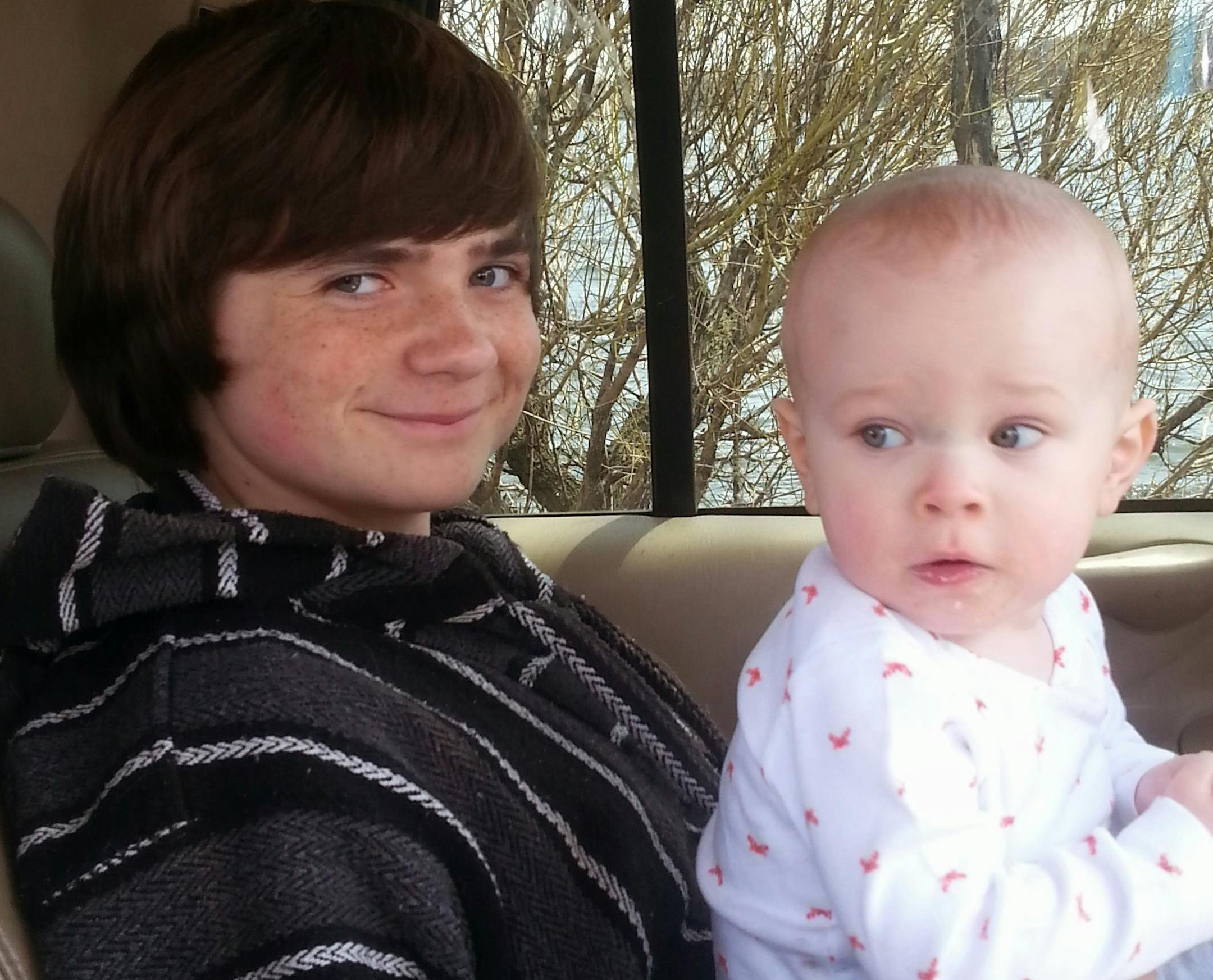 Cody Parenteau and his younger brother, Camden.