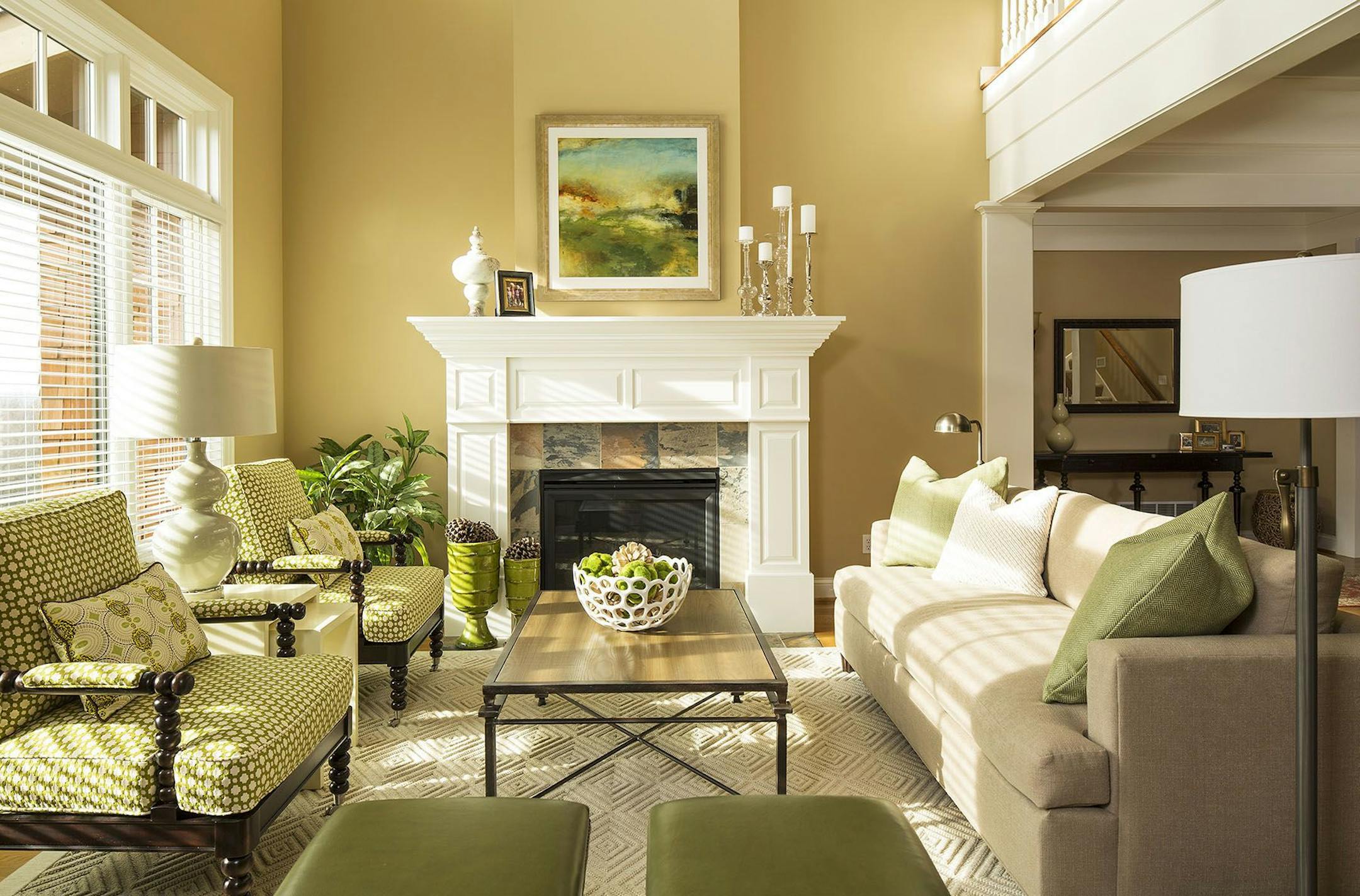 Troy Theis Living room after spring makeover by designer Renae Keller