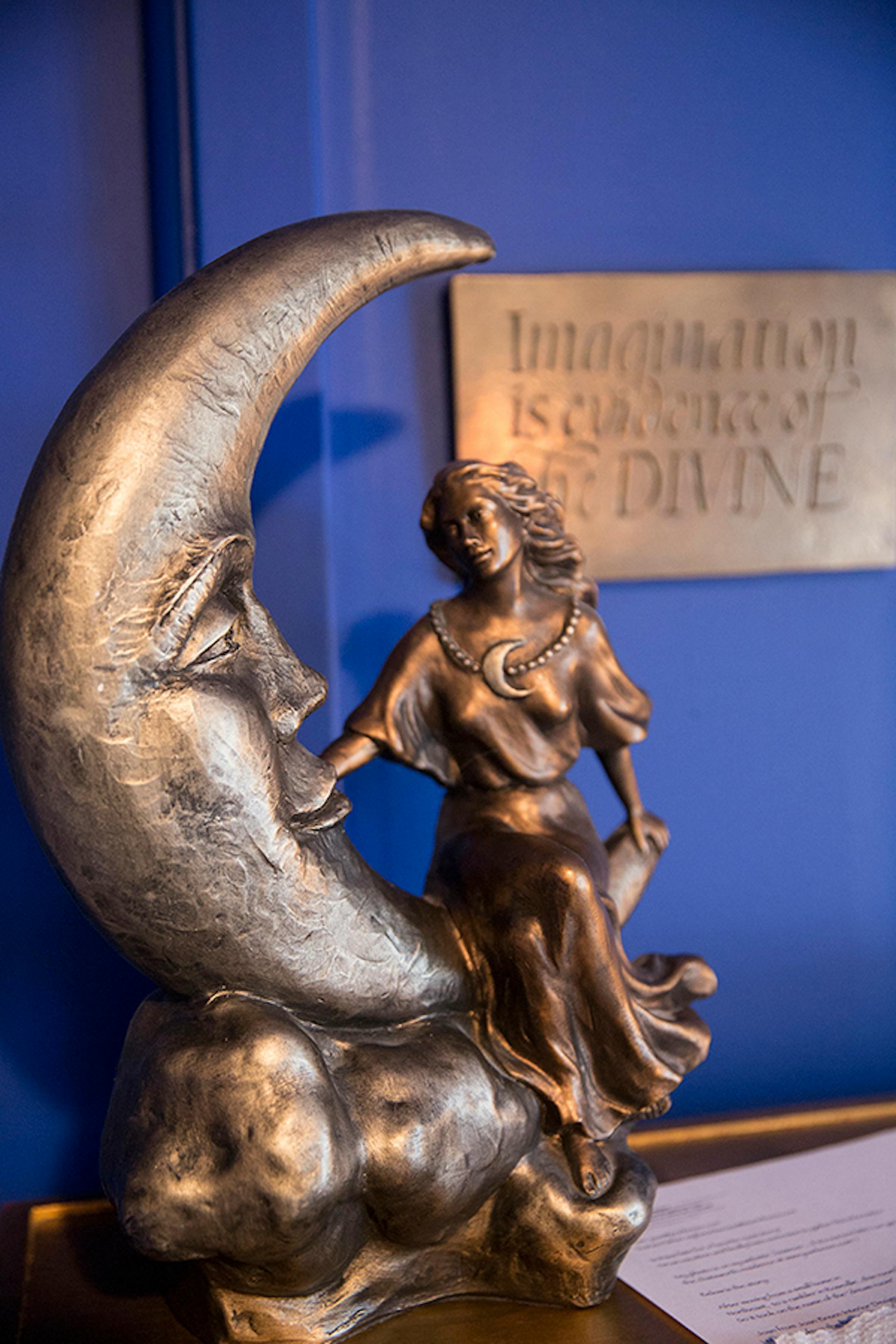 Moons are a favorite motif.