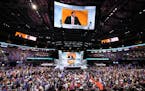 New Jersey Gov. Chris Christie speaks on the second day of the Republican National Convention on Tuesday, July 19, 2016, at Quicken Loans Arena in Cle