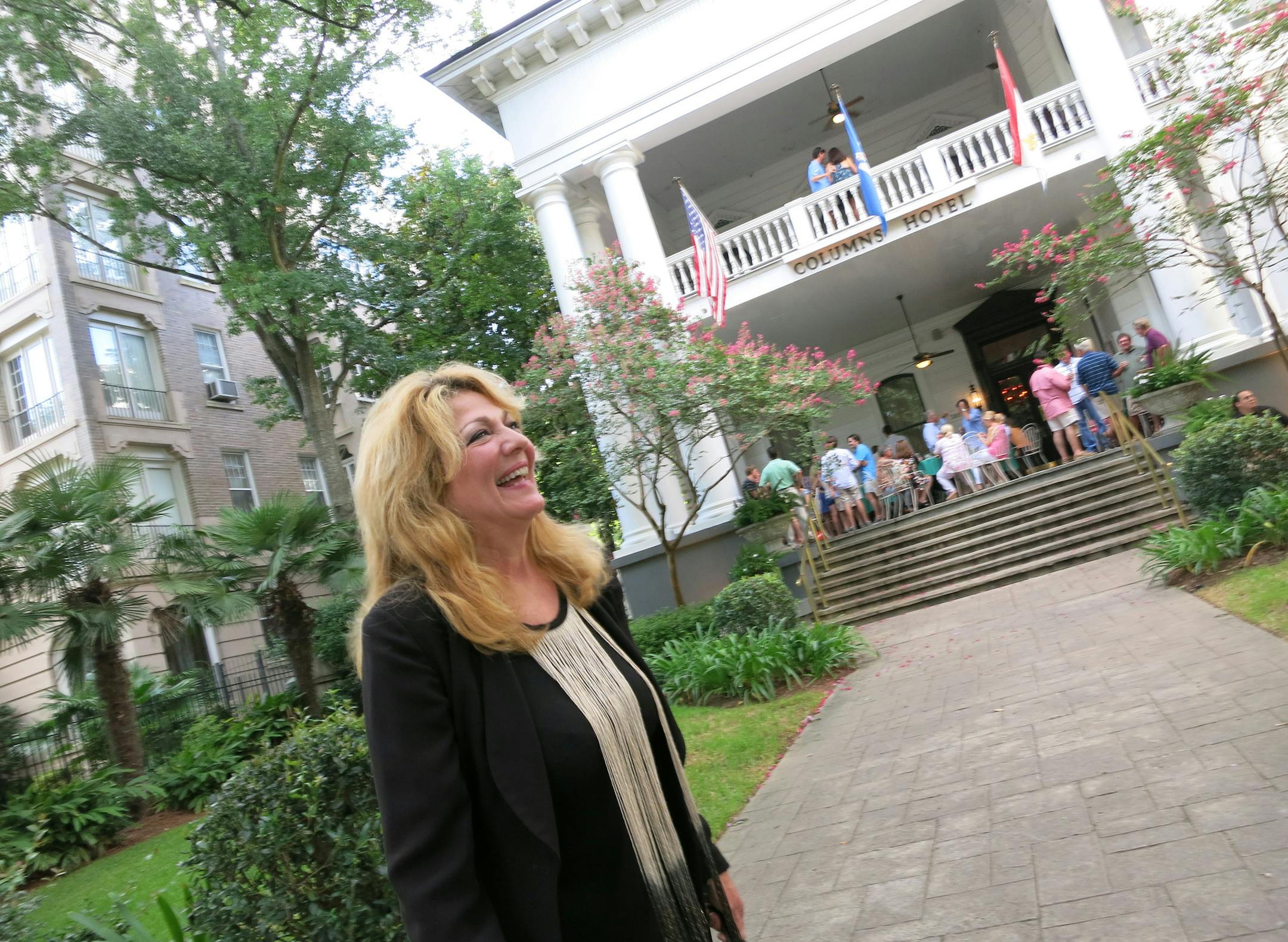 Dolores Putman, Katrina survivor, is photographed on July 15, 2015 at Columns Hotel in New Orleans. (Kevin Spear/Orlando Sentinel/TNS)