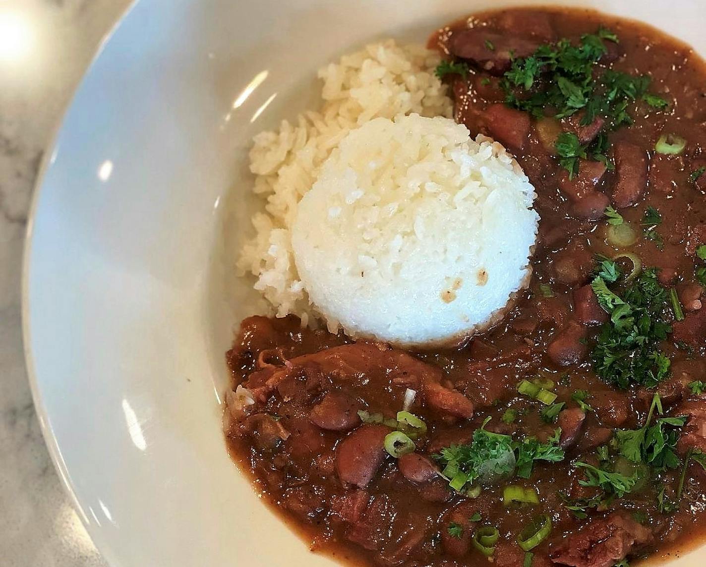 Chef Mateo Mackbee's red beans and rice