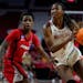 Maryland guard Diamond Miller drove to the basket in the second round of the NCAA women’s basketball tournament. The Lynx could take her with the No