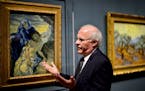 Minneapolis Insititute of Art painting curator Patrick Noon with Vincent van Gogh's Piet&#x2021;, one of the paintings in his new "blockbuster" show "