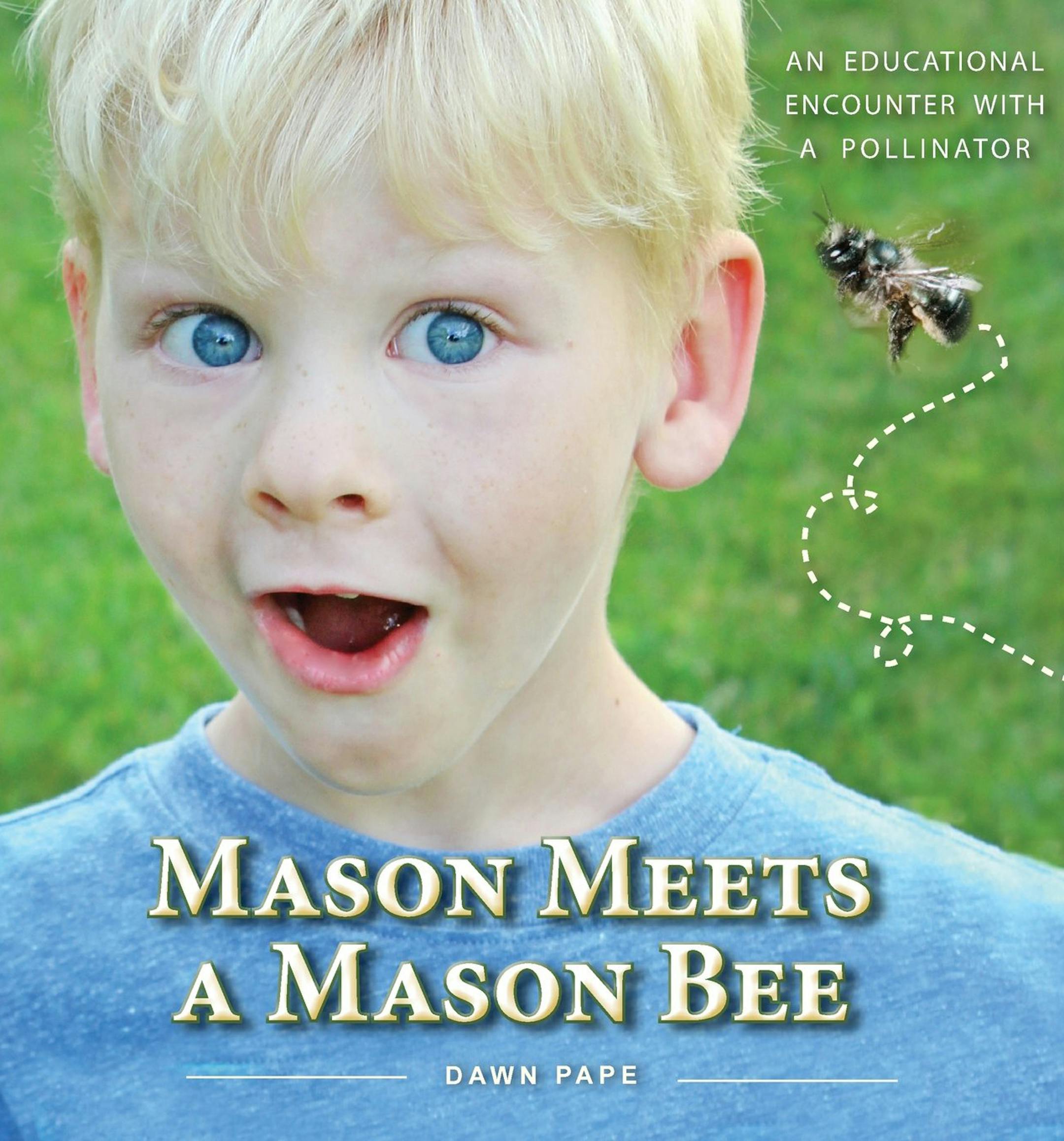 "Mason Meets a Mason Bee" by Dawn Pape