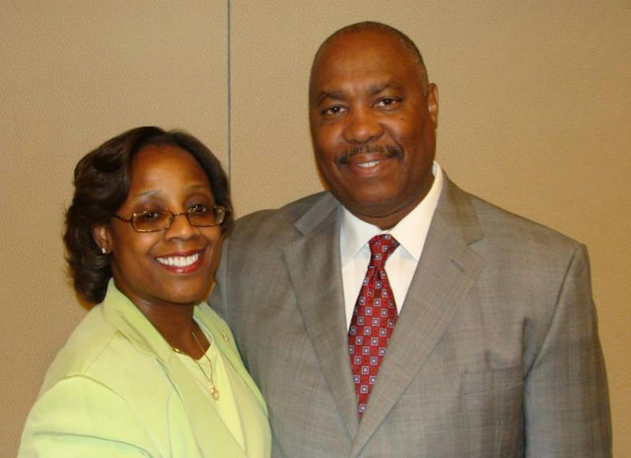 Attorneys Cassandra Ward Brown and Jeffrey Brown.
