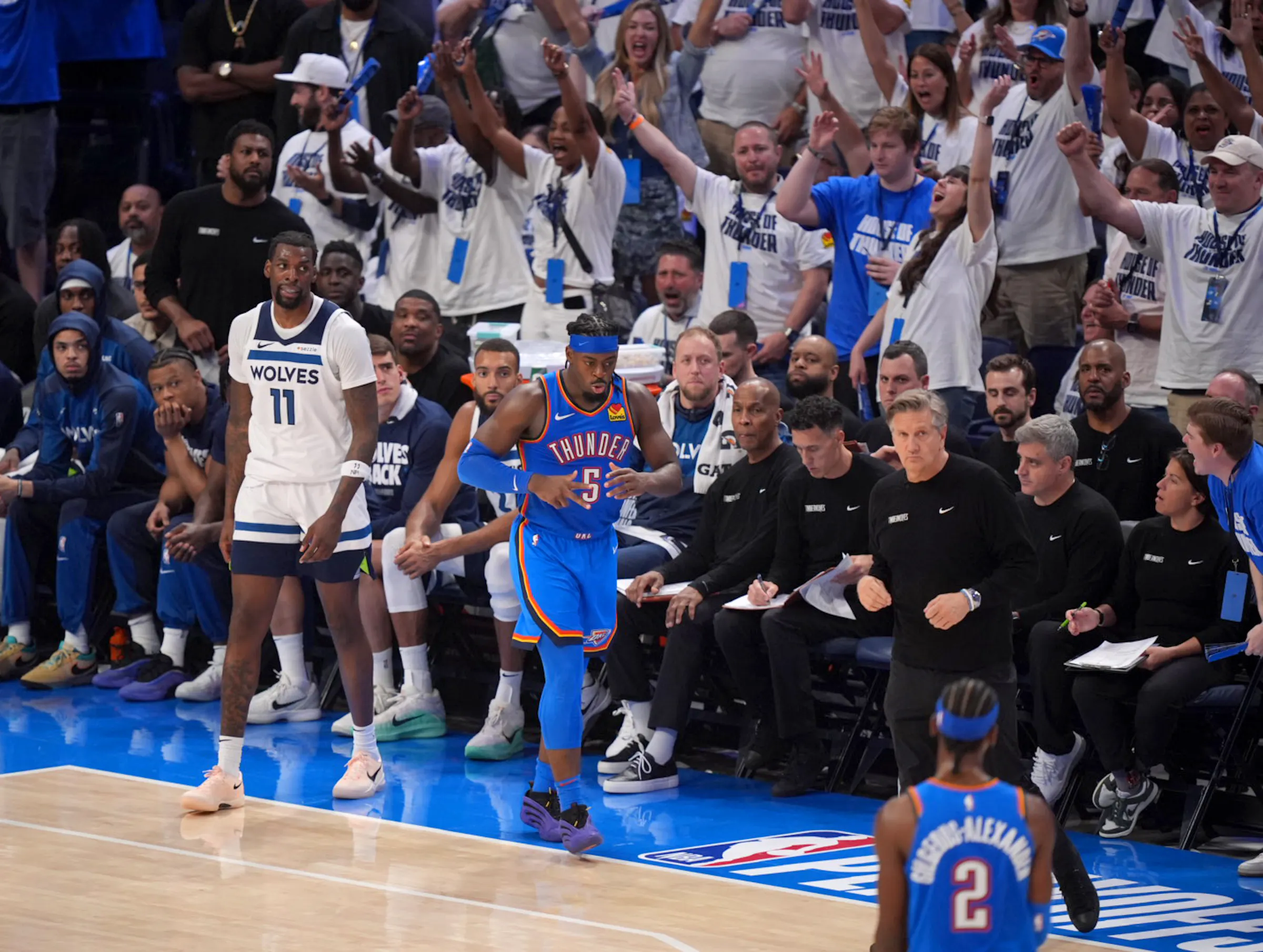 Thunder beat Timberwolves 124-94 in Game 5 of the Western Conference finals