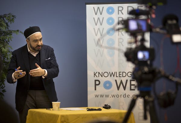 Dr. Tarek Elgawhary, WORDE director of religious studies programs, gave at WORDE headquarters in Montgomery Village, Md., a lecture that was broadcast