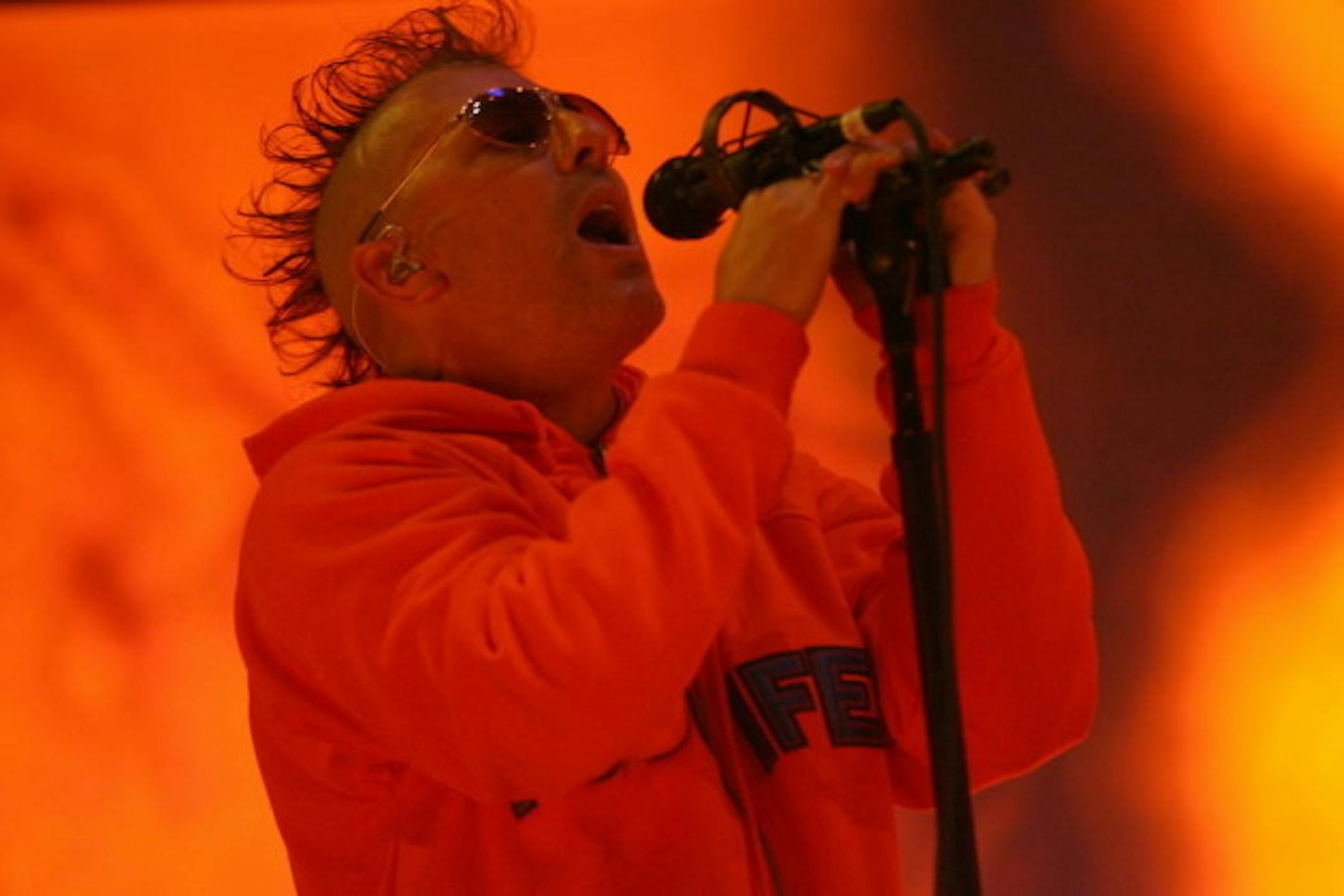 Maynard James Keenan, shown here at Xcel Energy Center in 2007, has stayed in the dark literally and figuratively with Tool since that tour behind the band's last album, "10,000 Days." / Jeff Wheeler, Star Tribune