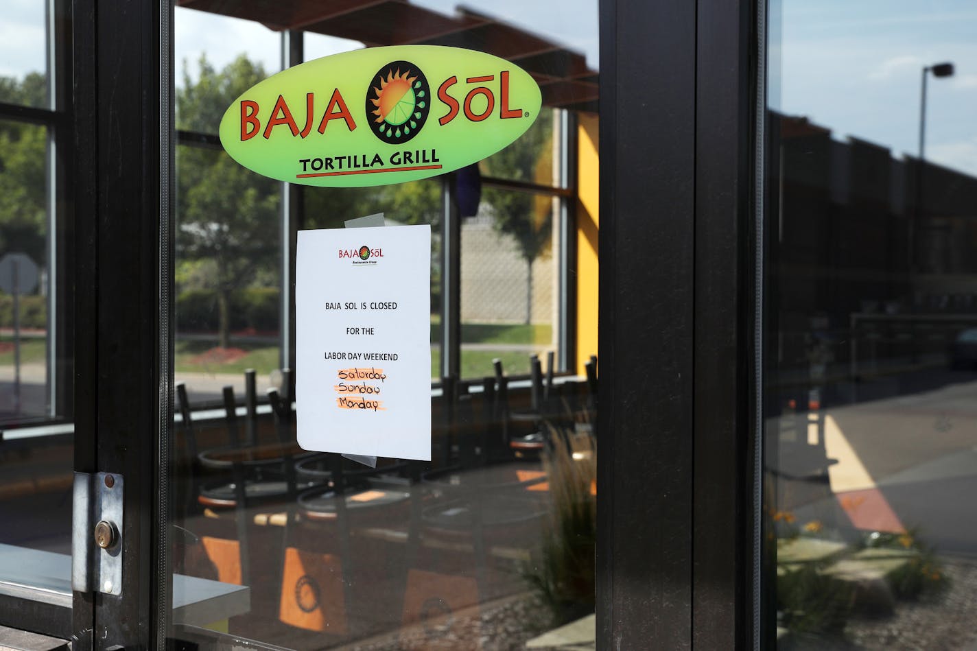 The Baja Sol Tortilla Grill at the Quarry in the Northeast sat empty and closed Thursday afternoon. ] ANTHONY SOUFFLE &#xef; anthony.souffle@startribune.com All seven Baja Sol Tortilla Grill locations around the Twin Cities appear to have closed recently. The fast casual Mexican-themed restaurant was once owned by Bill Cooper, Tony Sutton and Bridget Sutton.