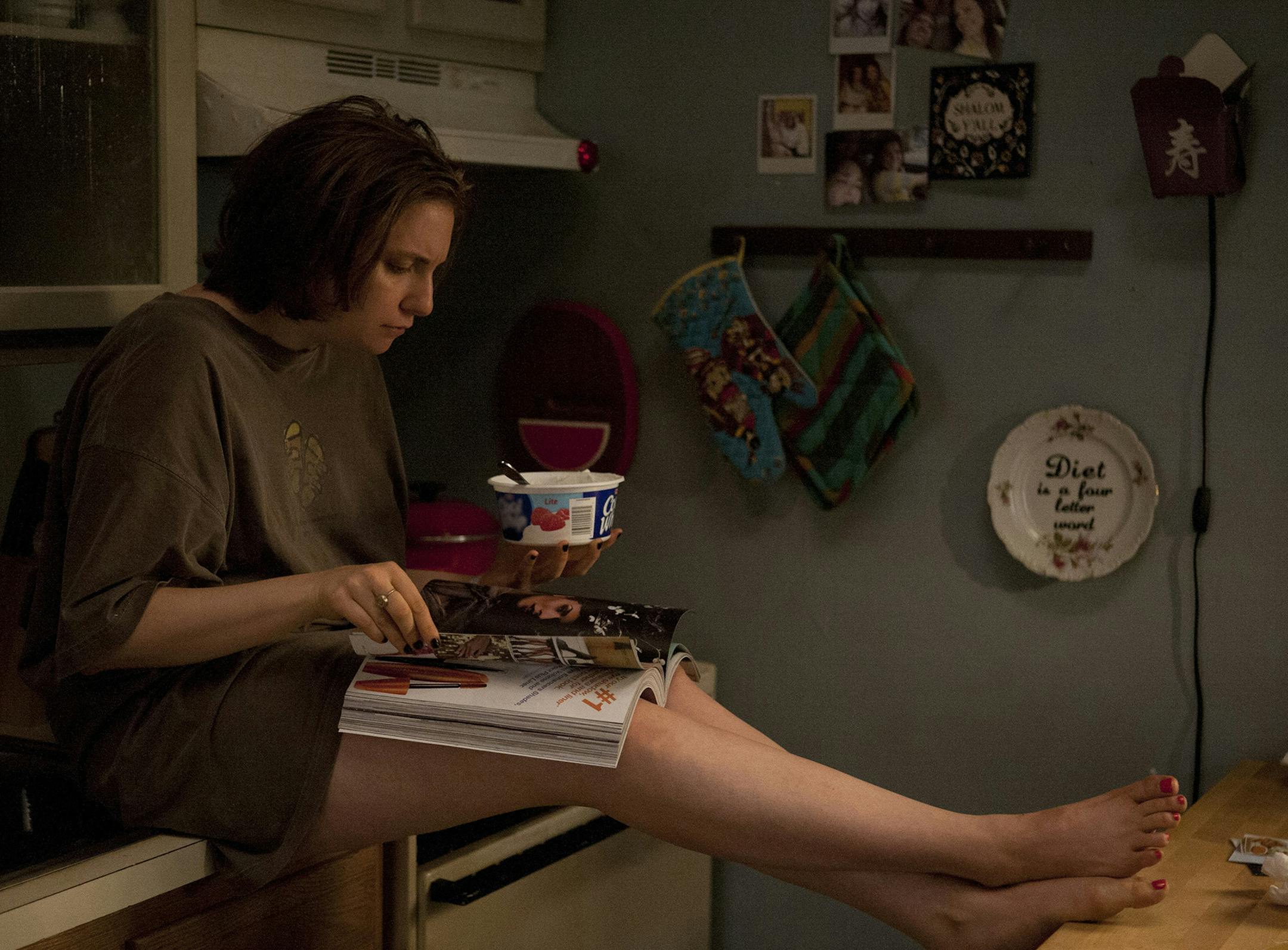 Lena Dunham in the season finale of “Girls.”