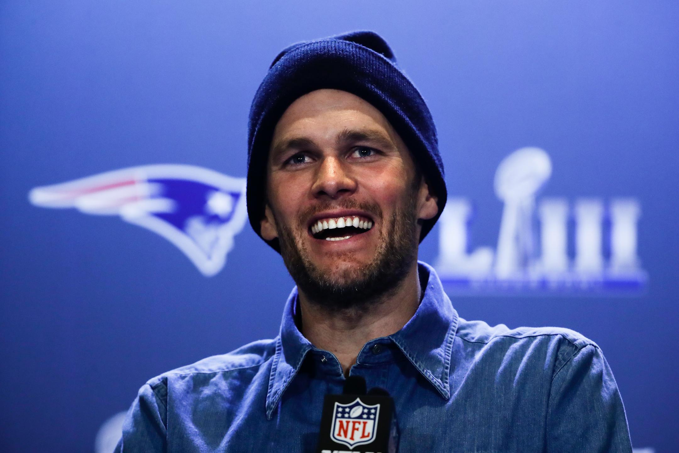 New England Patriots quarterback Tom Brady will play in his ninth Super Bowl on Sunday.