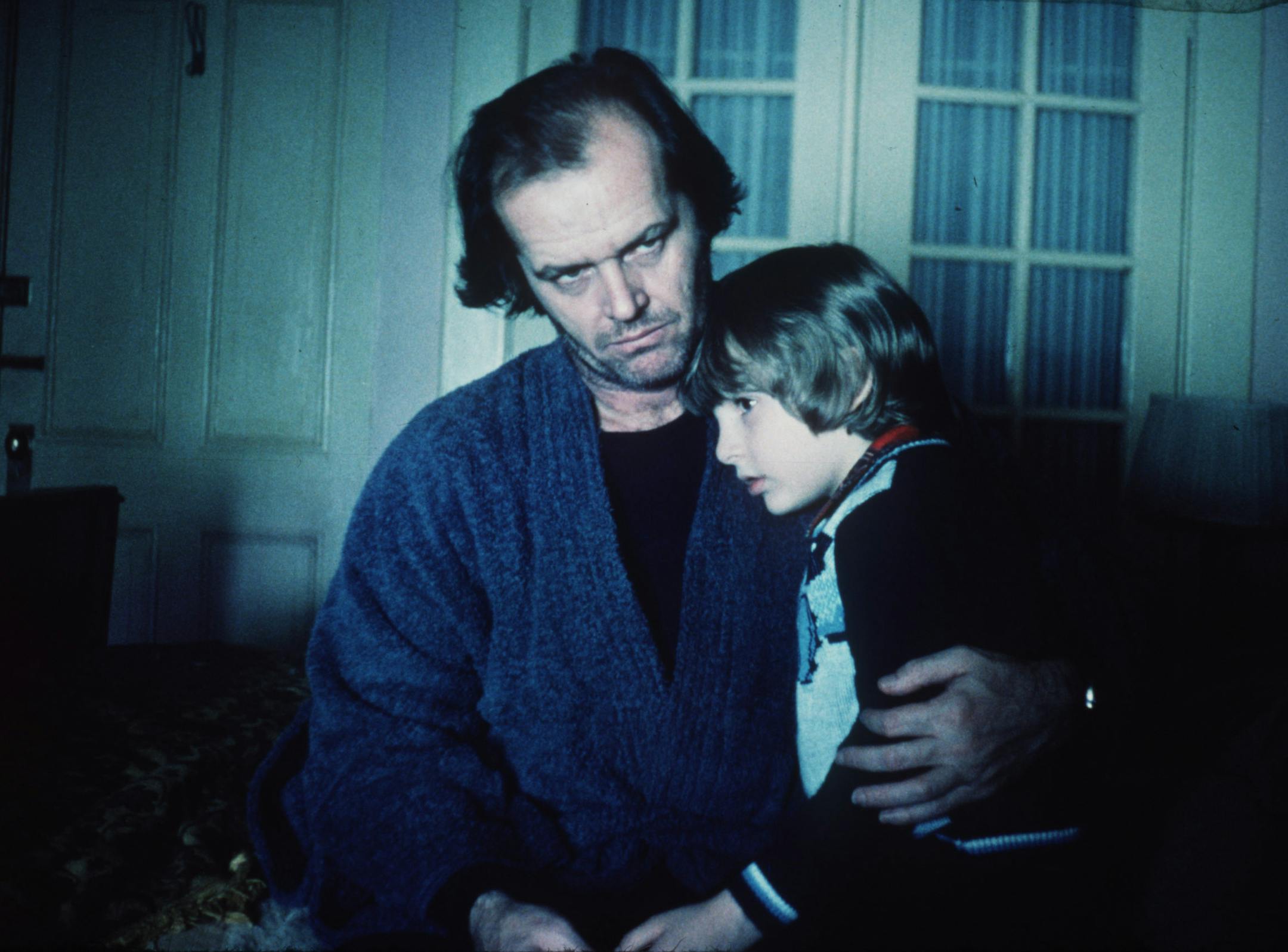 Jack Nicholson (at left) stars in THE SHINING, directed by Stanley Kubrick. Handout photo courtesy of Photofest. ORG XMIT: MIN2013022514152639