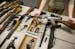 On Jan. 18, 2013, an evidence technician from Carver County Sheriff's Office showed some of the guns confiscated from Christian Oberender.