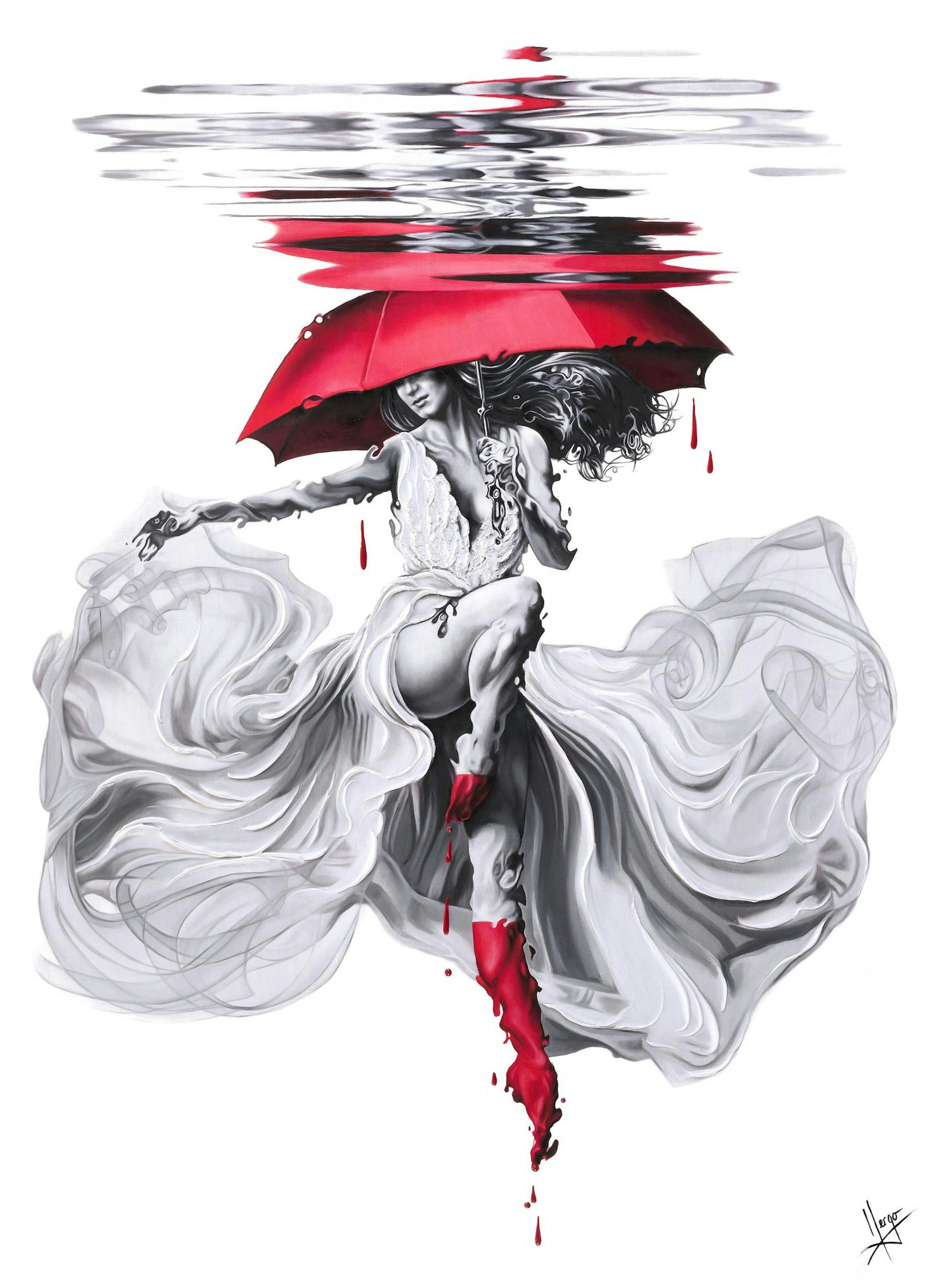 "Break Through" a painting by Karina Llergo, the featured artist for the Edina Art Fair, June 1-3.