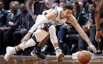 Ricky Rubio (9) chased a loose ball in the second quarter. ] CARLOS GONZALEZ &#xef; cgonzalez@startribune.com - March 13, 2017, Minneapolis, MN, Targe