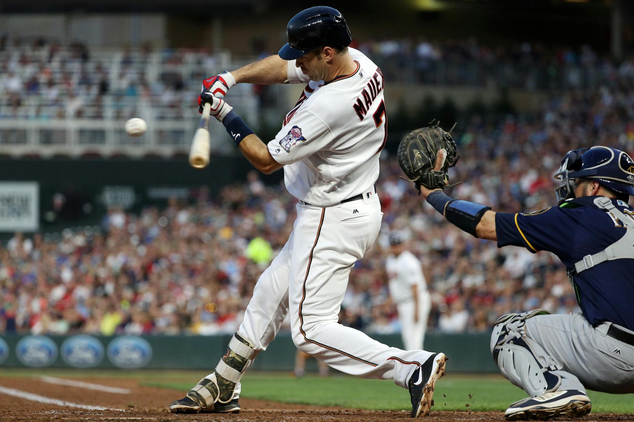 Twins first baseman Joe Mauer