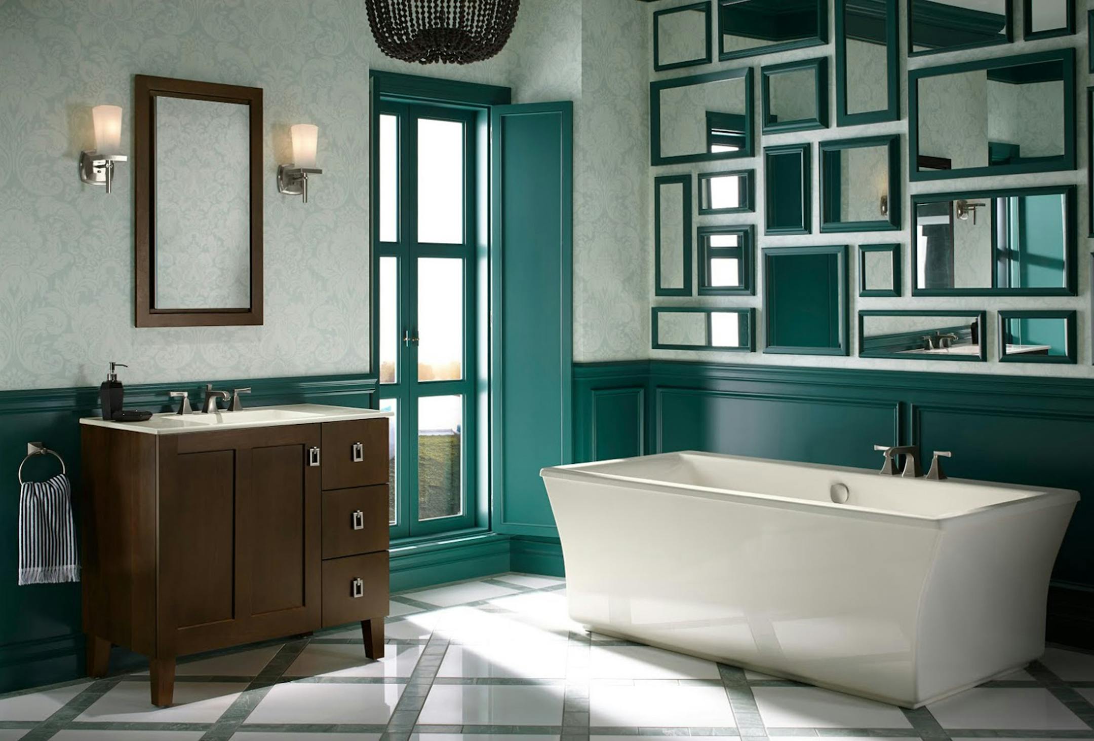 The Stargaze bath with fluted shroud from Kohler. (Kohler) ORG XMIT: 1160393