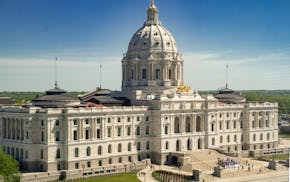 Minnesota State Capitol. With just days before the end of session, lawmakers were locked in budget negotiations and unable to move ahead with major le