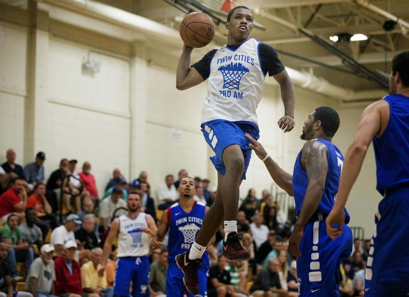 Gophers freshman Isaiah Washington during a Twin Cities Pro Am game at DelaSalle High School.