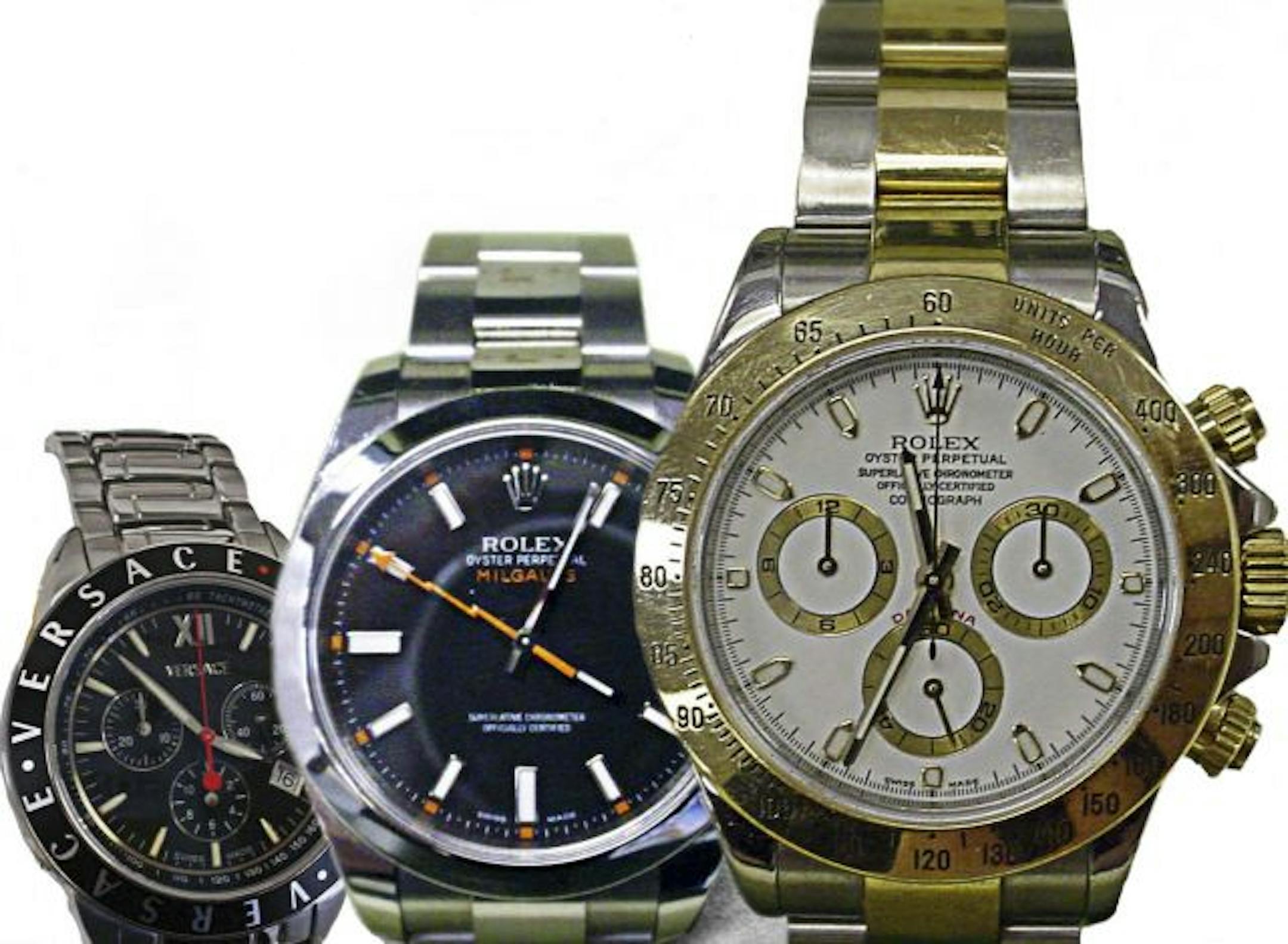 Watches are among items seized from Trevor Cook that are up for auction.