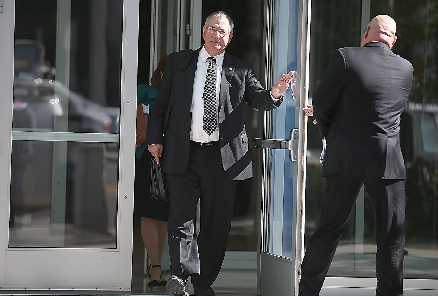 Hennepin County Attorney Mike Freeman declined to give a statement after he left the Federal Courthouse, Wednesday, September 30, 2015 in St. Paul, MN. Arguments were made why the MSOP is or is not unconstitutional, and what the state should do to fix it. ] (ELIZABETH FLORES/STAR TRIBUNE) ELIZABETH FLORES &#x2022; eflores@startribune.com