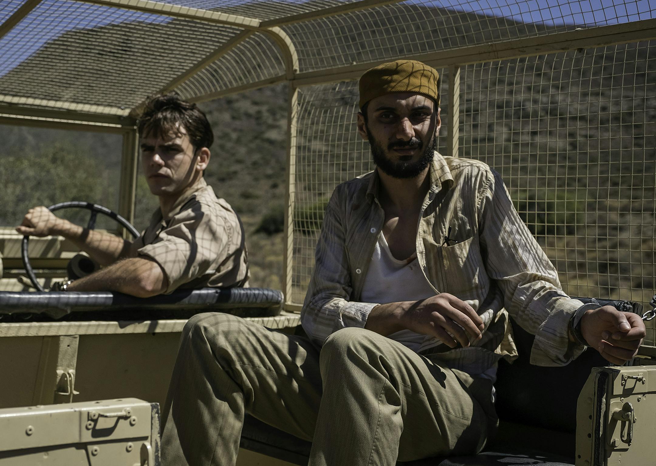 Captain Joe Martin (JEREMY NEUMARK JONES) and Kadir Hakim (AYMEN HAMDOUCHI) in "The Last Post."
credit: Coco Van Oppens, Bonafide Films/The Forge