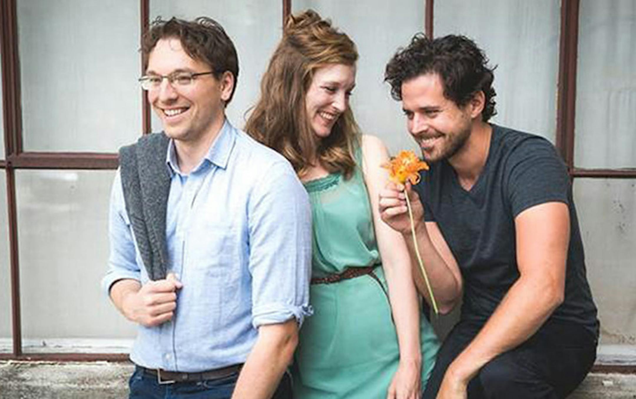 Andy Frye, Jessica Lind Peterson & Jason Peterson in "String" at Yellow Tree Theater. Woodford Sisters Photography