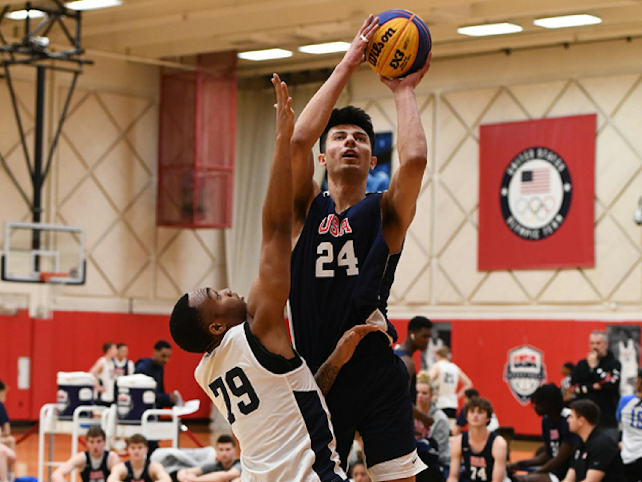 COLORADO SPRINGS, CO - APRIL 13: USA Basketball U-18 3v3 National Championships at the US Olympic Training Center on April 13, 2019 in Colorado Springs, Colorado.  (Photo by Garrett W. Ellwood/USAB)