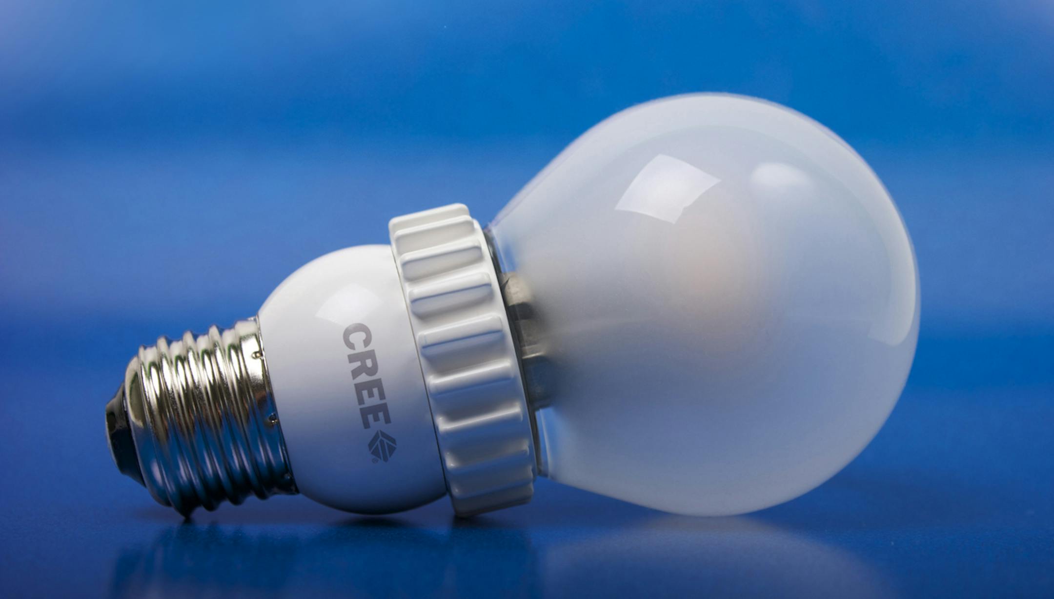 Cree’s new LED bulb wa made to look like an incandescent. The 40 and 60 watt bulbs are dimmable and can be used in enclosed fixtures. They’re sold at Home Depot for $9.97 to $13.97.