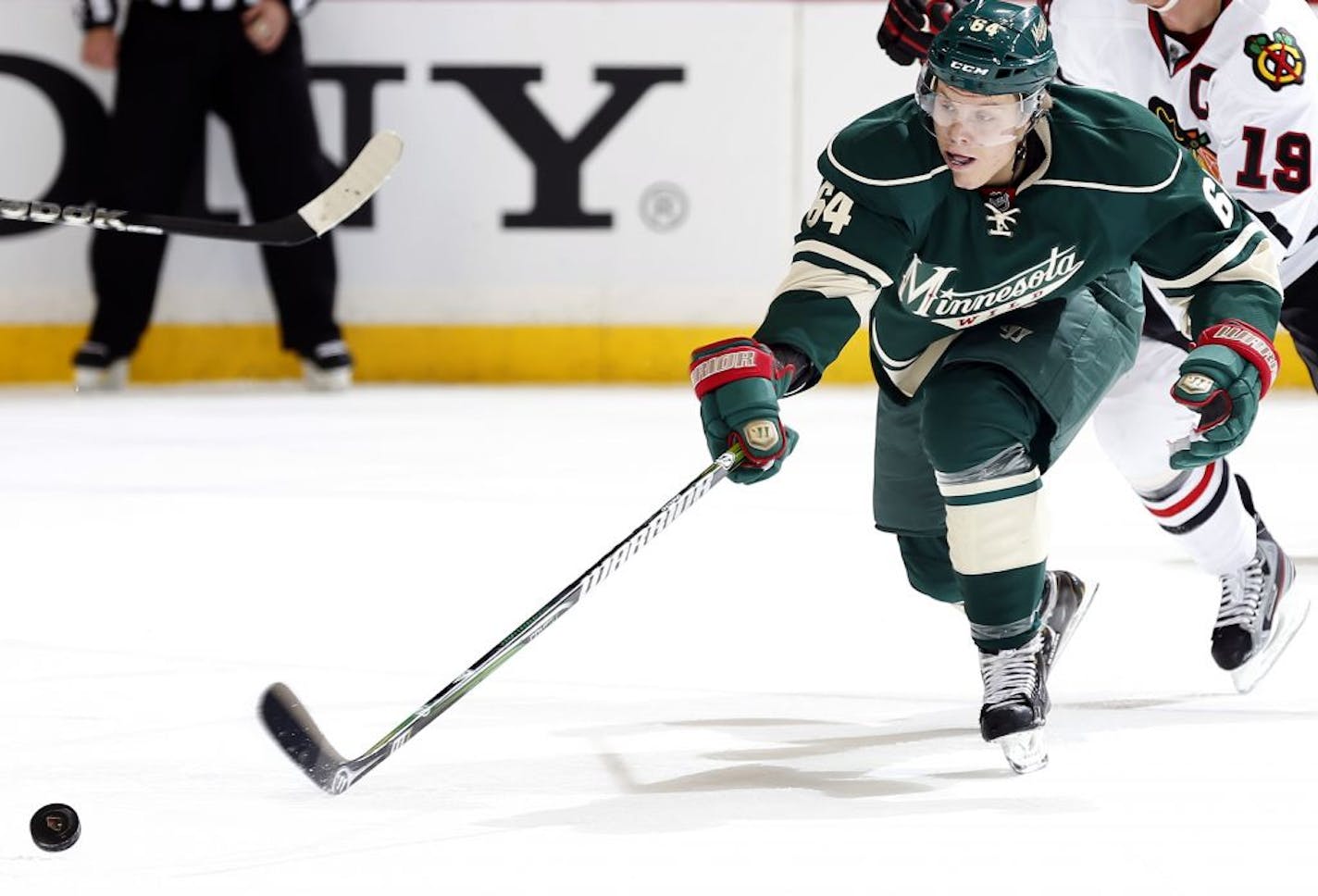 Mikael Granlund (64) of the Minnesota Wild.