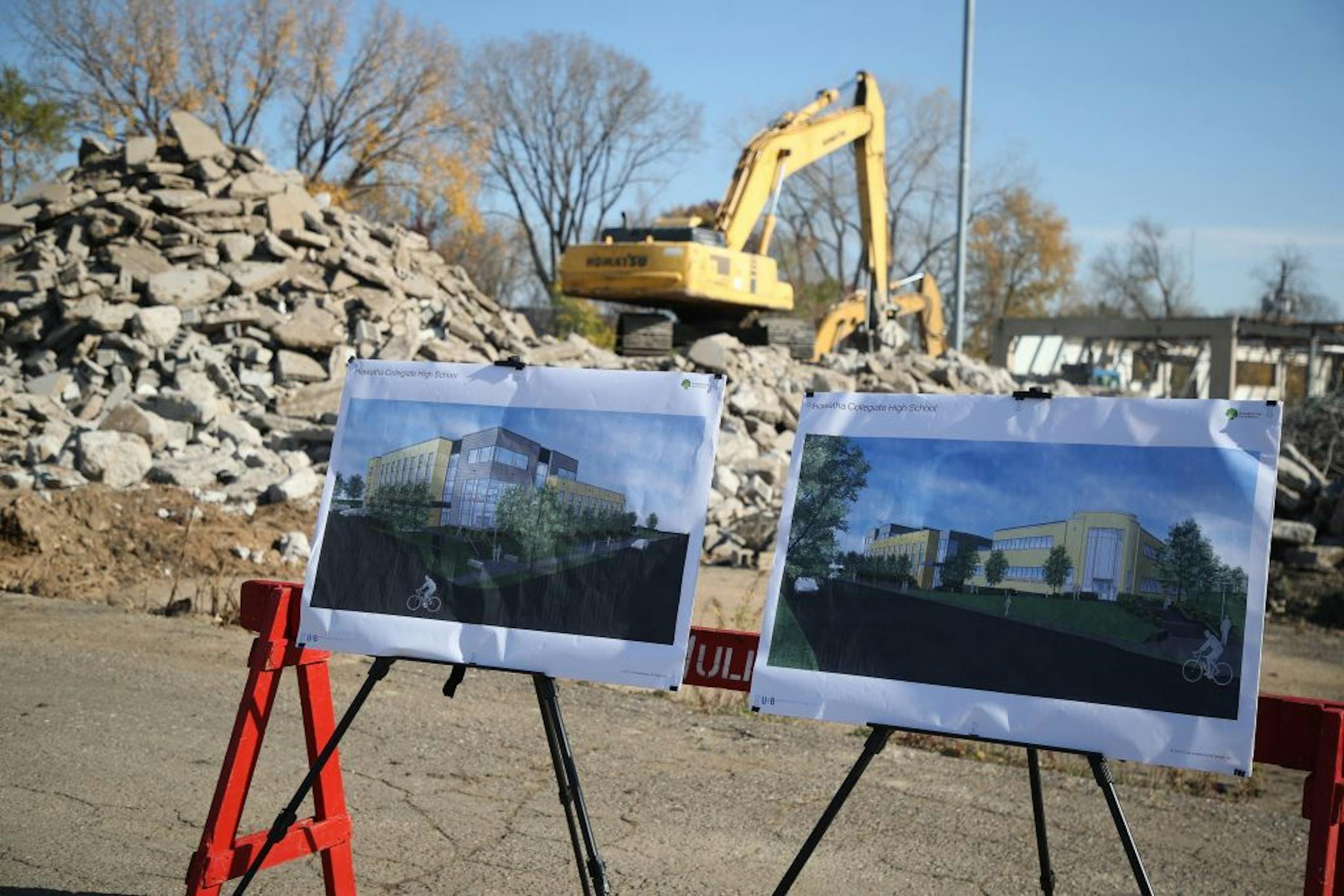 Artist rendering of the new Hiawatha Collegiate High School Wednesday October 25,2017 Minneapolis , MN.