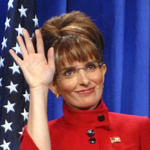 Tina Fey as Sarah Palin.