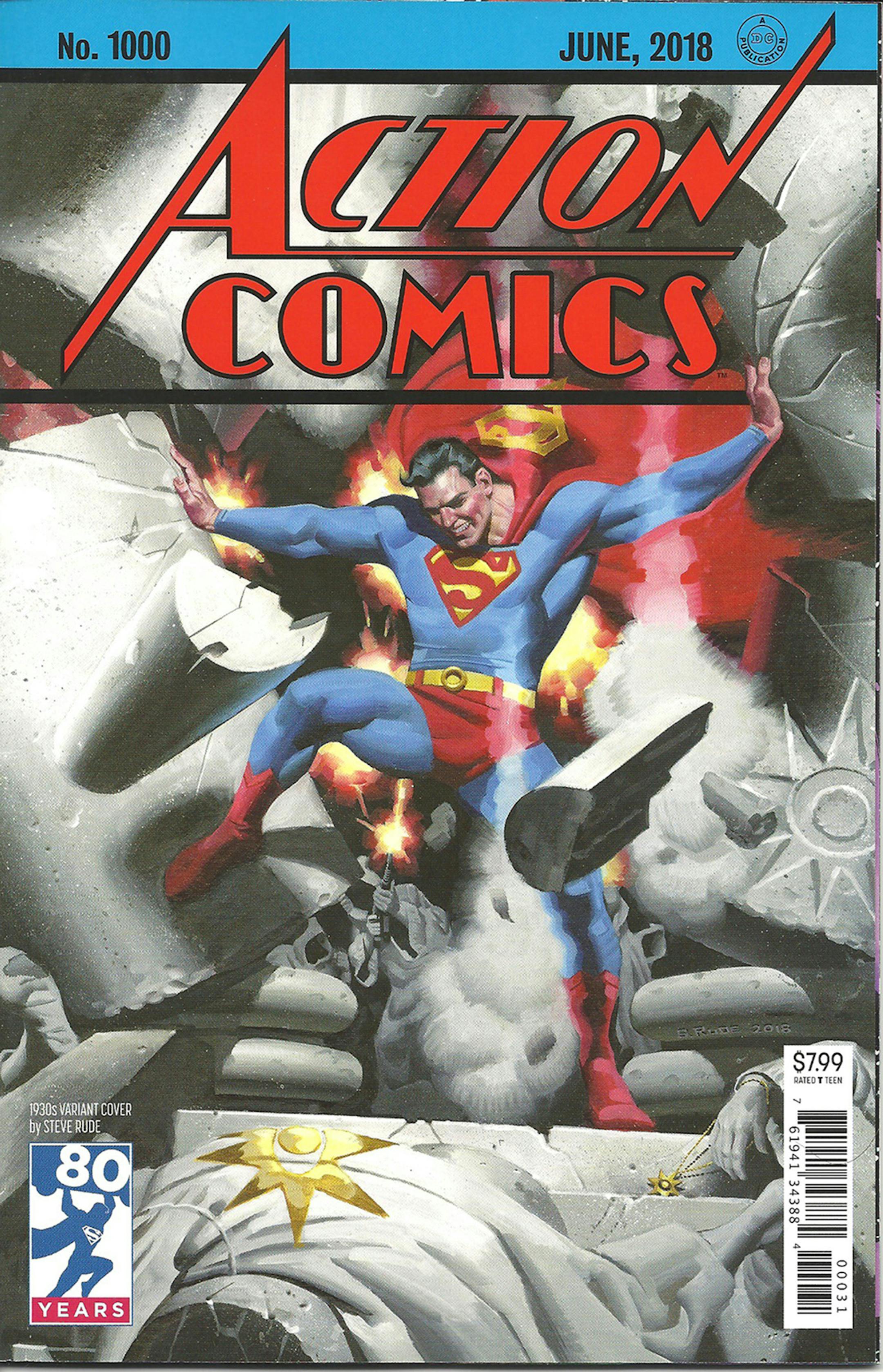 "Action Comics" #1000 is an 80-page celebration of Superman and the comic book that started it all. (DC Comics Inc.) ORG XMIT: 1229542