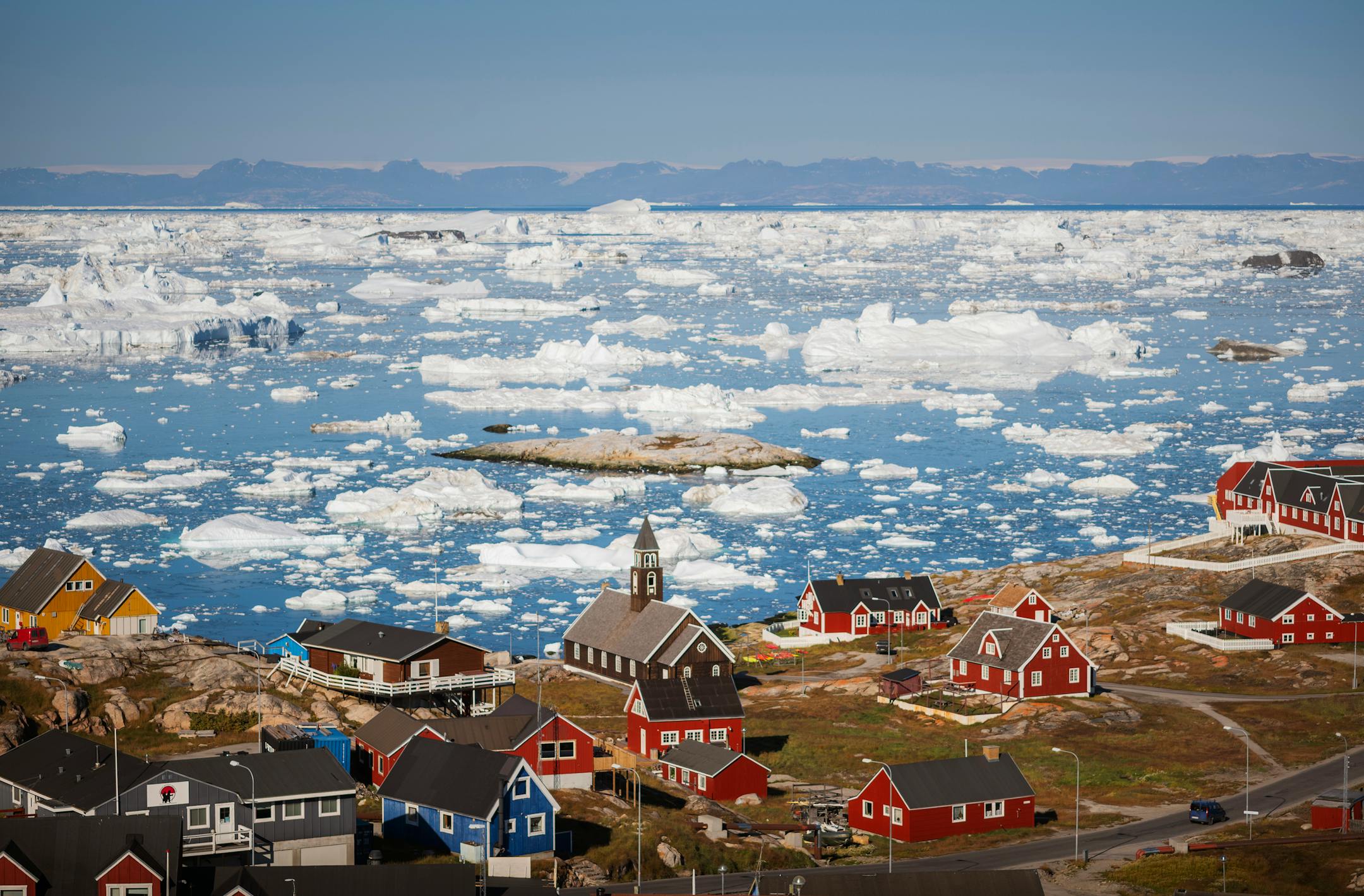 The town of Ilulisat, Greenland.