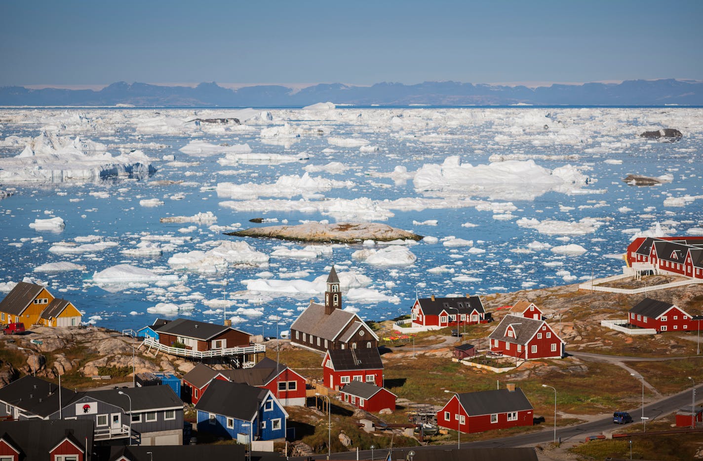 The town of Ilulisat, Greenland.