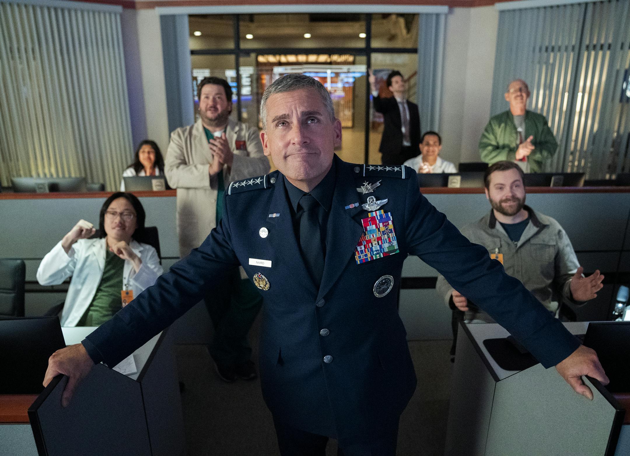 Steve Carell in “Space Force.”