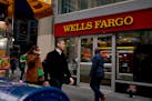A Wells Fargo branch in Manhattan on March 17, 2023. 