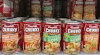 In this Tuesday, May 23, 2017, photo, Campbell's Chunky soups are on display at a local supermarket in Miami. Campbell Soup Co. reports earnings Tuesd