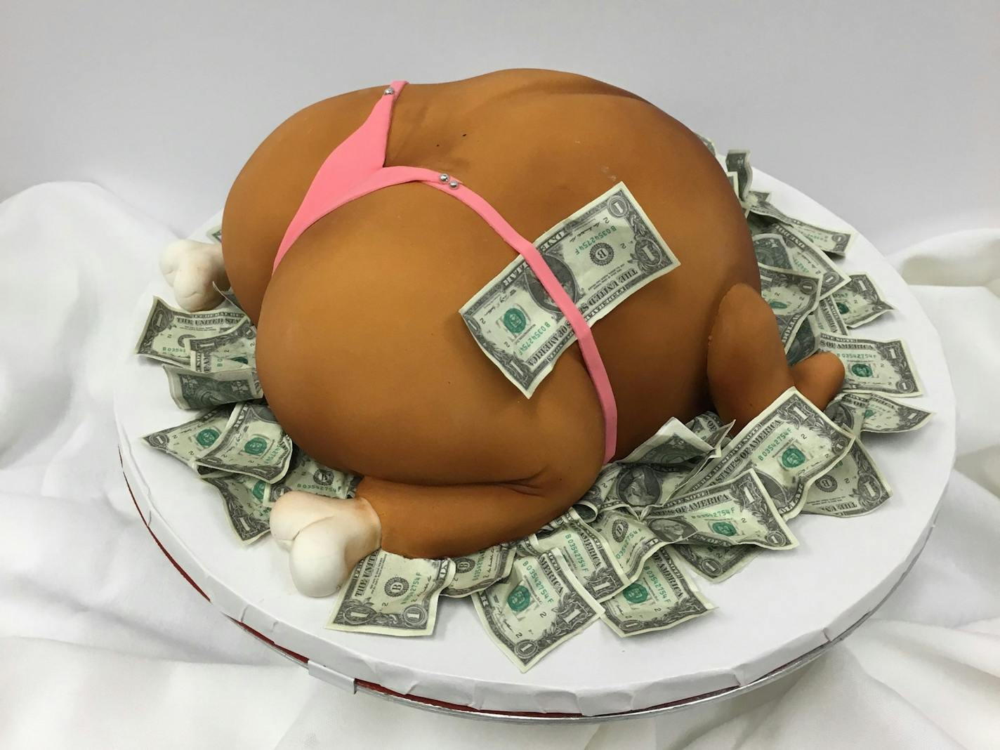 Nadia Cakes, in Maple Grove and Woodbury, is selling a "twerkey" cake for the holiday season.