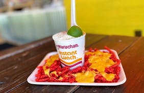 The ramen charola is a fun way to experience elotes at Capital Corn.