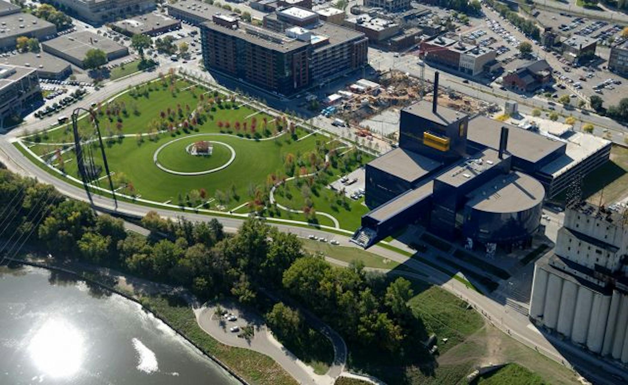 Gold Medal Park, next to the Guthrie Theater