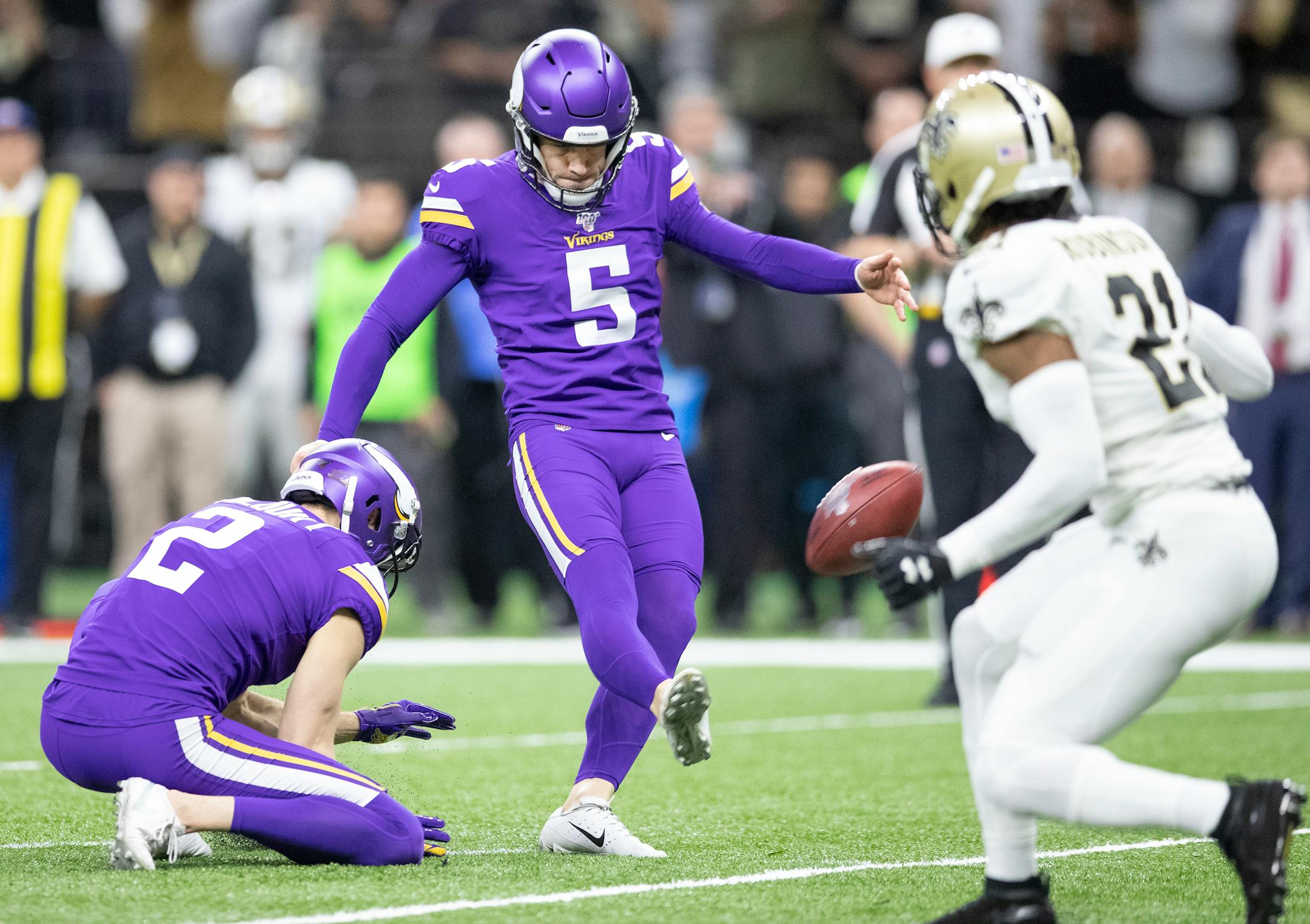 Vikings kicker Dan Bailey faces a different kind of challenge this season -- blocking out the silence on field-goal attempts, with no fans in the stands.