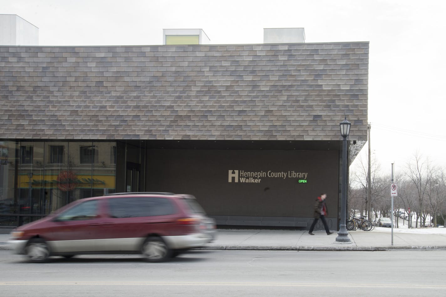 Walker Library is located in the high-traffic Uptown neighborhood of Minneapolis.