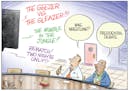 Editorial cartoon: The great debate
